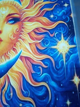 Arazzo Decorativo Sole e Luna