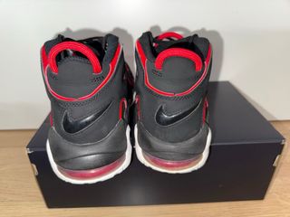 Nike Air More Uptempo Zapatillas Negras Rojas