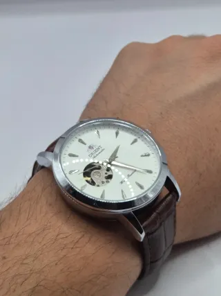 Reloj Mod Orient Automático Correa Marrón