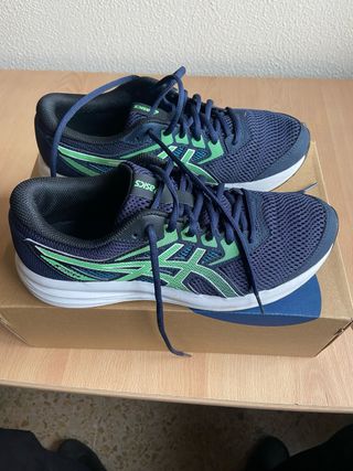 Deportivas Asics Running y marcha Azul y Verde