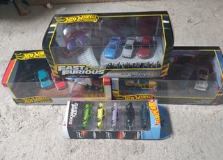 Pack Hotwheels, Majorette y más.semis,dioramas