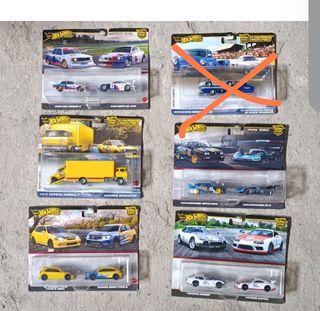 Pack Hotwheels, Majorette y más.semis,dioramas