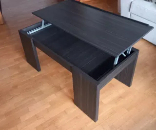 Mesa de centro elevable madera