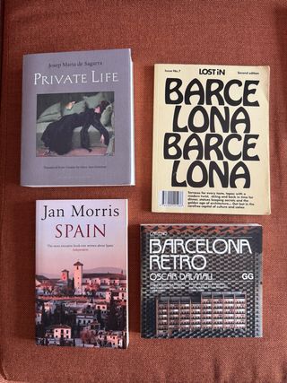 Lote de 4 Libros sobre España y Barcelona | Inglés