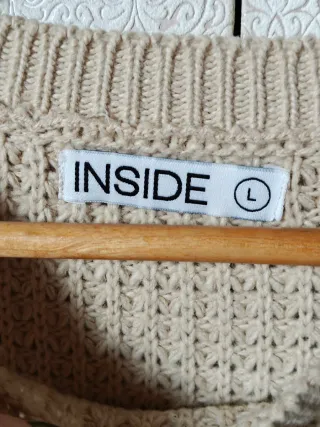 Jersey marrón rayas negras Inside seminuevo