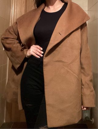Abrigo camel Adolfo Domínguez lana