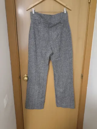 Pantaloni da ufficio invernali grigi