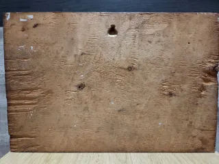 Antigua talla de madera firmada