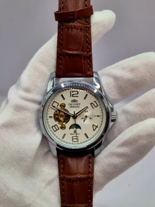 Reloj Mod Orient Automático Correa Marrón