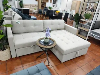 Sofá Chaise Longue Cama Arcón Beige