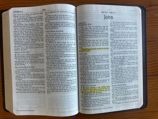 Biblia NASB Thinline Bible, Letra grande Piel