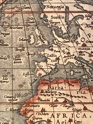 Mapa Mundi 1587 Typus Orbis Terrarum