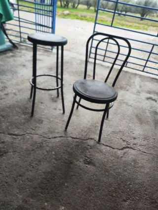 Pack 12 Sillas y 4 Taburetes Bar Metal