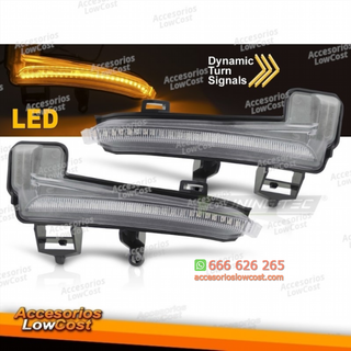INTERMITENTES DE ESPEJO LED BLANCO SEQ PARA SKODA