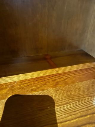 Mueble recibidor madera con espejo