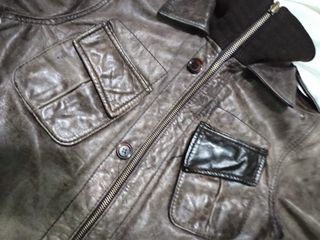 Chaqueta bomber piel auténtica T M