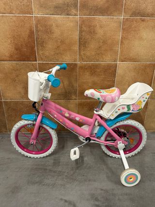 Bicicleta rosa Peppa Pig 3 a 6 años