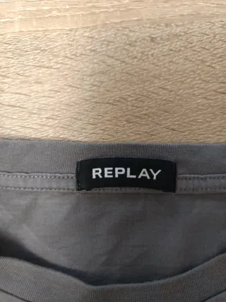 Camiseta Replay Gris Naranja