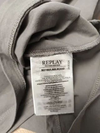 Camiseta Replay Gris Naranja