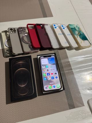 iPhone 12 Pro 128GB Plata + Fundas