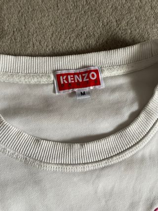 Sudadera Kenzo Tiger Paris Blanca y Rosa