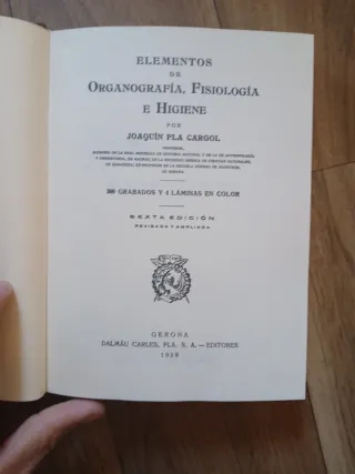Elementos de organografía, fisiología e higiene