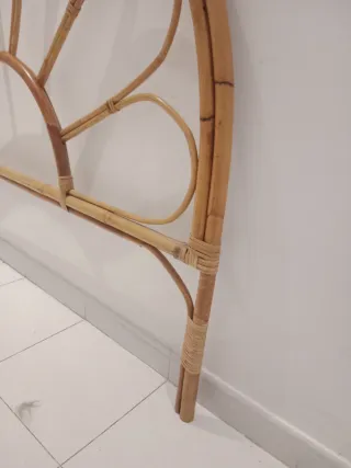 Cabezal de cama de bambú