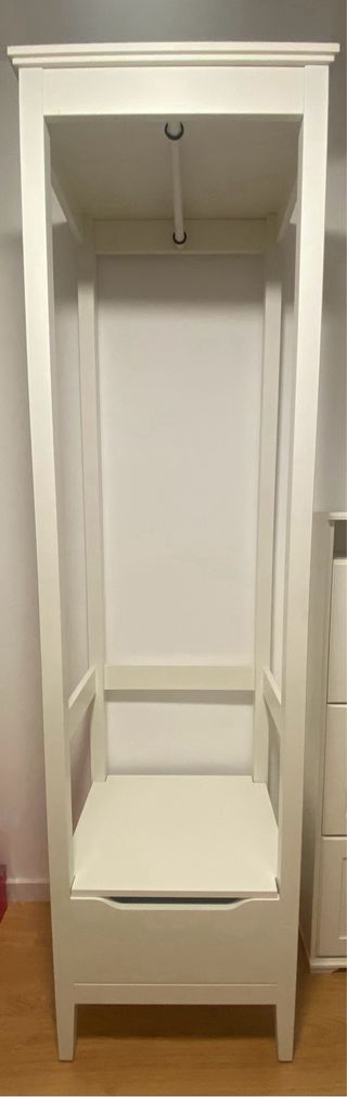 Armario abierto Ikea madera blanco