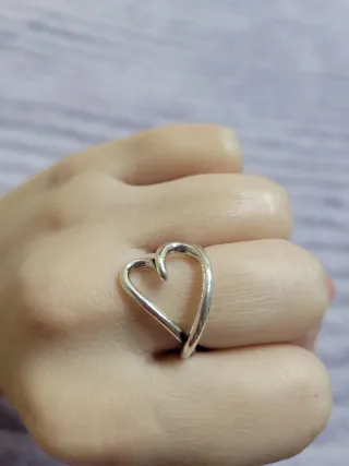 Anillo Corazón Plata pandora talla 8