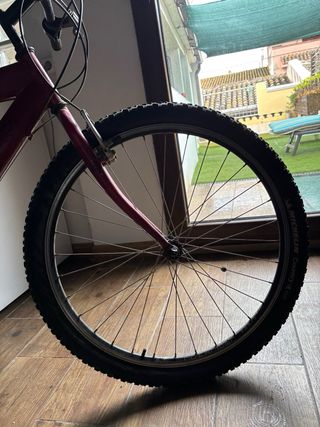 Bicicleta de montaña roja