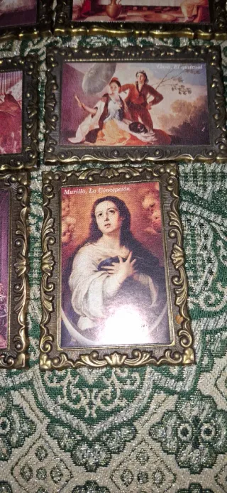 Antiguos cuadros decorativos de metal