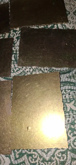 Antiguos cuadros decorativos de metal