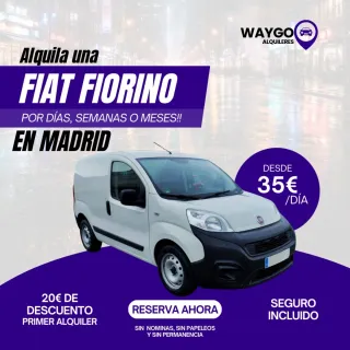 Alquiler de FIAT Fiorino desde 35/Día