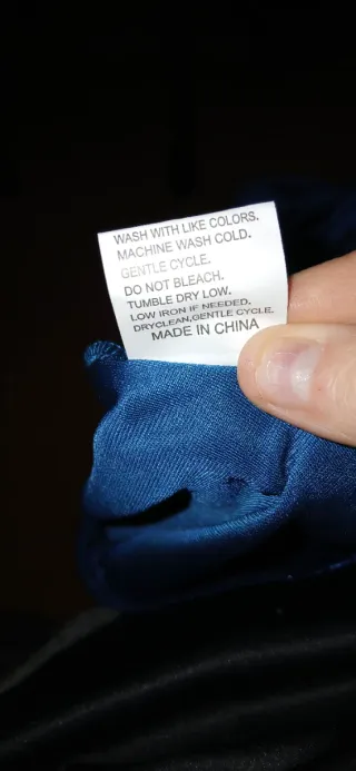 Vestido fiesta terciopelo azul Talla XL