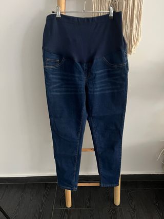 Vaqueros premamá azul marino