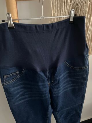 Vaqueros premamá azul marino