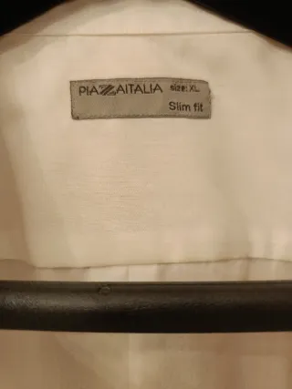 Camicia bianca uomo slim fit XL Piazza Italia