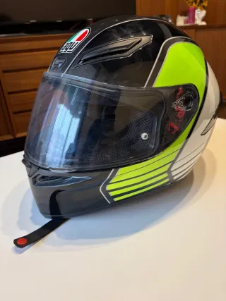 Casco AGV K1 Negro/Verde/ Blanco