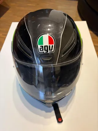 Casco AGV K1 Negro/Verde/ Blanco