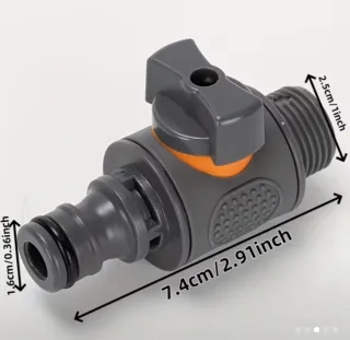 Adattatore rubinetto con valvola di collegamento rapida