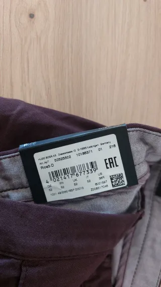 Lote 2 pantalones chinos BOSS marrones