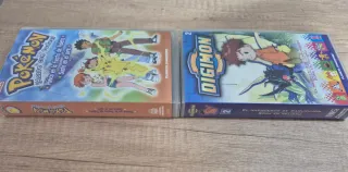 Lote 2 VHS Pokémon y Digimon Vintage