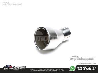 COLA DE ESCAPE REDONDA TORCIDA 87MM