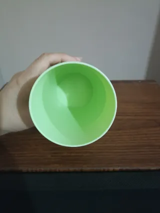 Set 4 bicchieri verdi in plastica