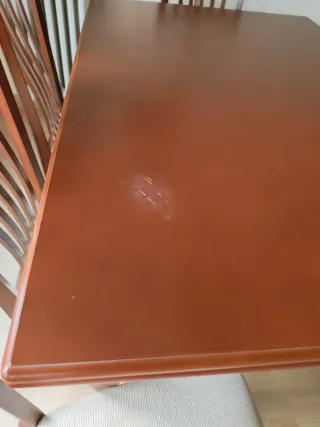 Mesa comedor y 6 sillas madera