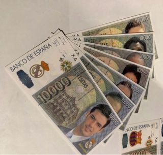 Colección Billetes Falsos Fútbol 10000 Pesetas