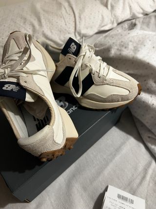 Deportivas New Balance Mujer Beige/Blanco