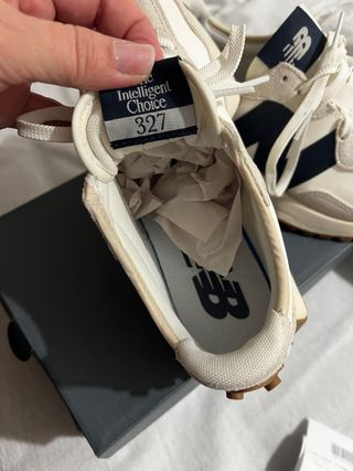 Deportivas New Balance Mujer Beige/Blanco