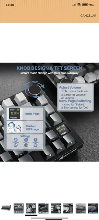 Teclado Gaming con RGB con garantía.