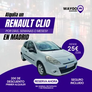 Alquiler de Renault Clio desde 25€/Día